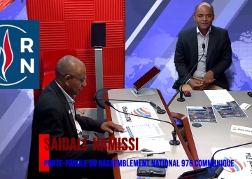 Législatives 2022 - Le Porte-Parole du Rassemblement National 976, Saidali  HAMISSI, communique. 