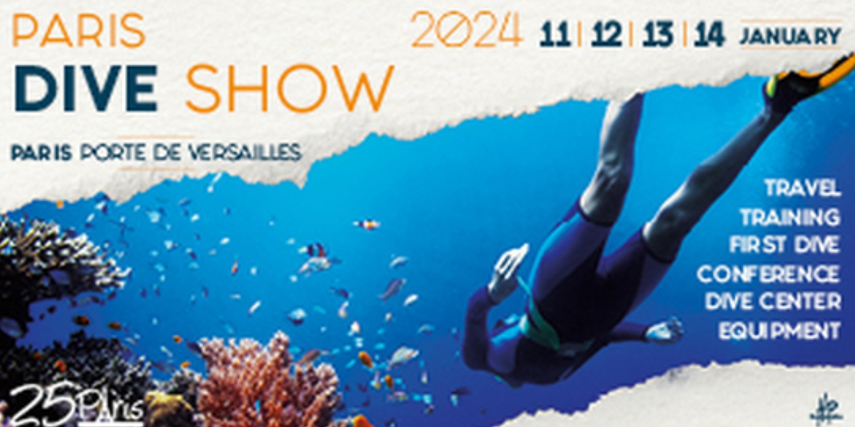 Mayotte sera au Salon de la Plongée à Paris les 11 - 12 - 13 & 14 janvier 2024