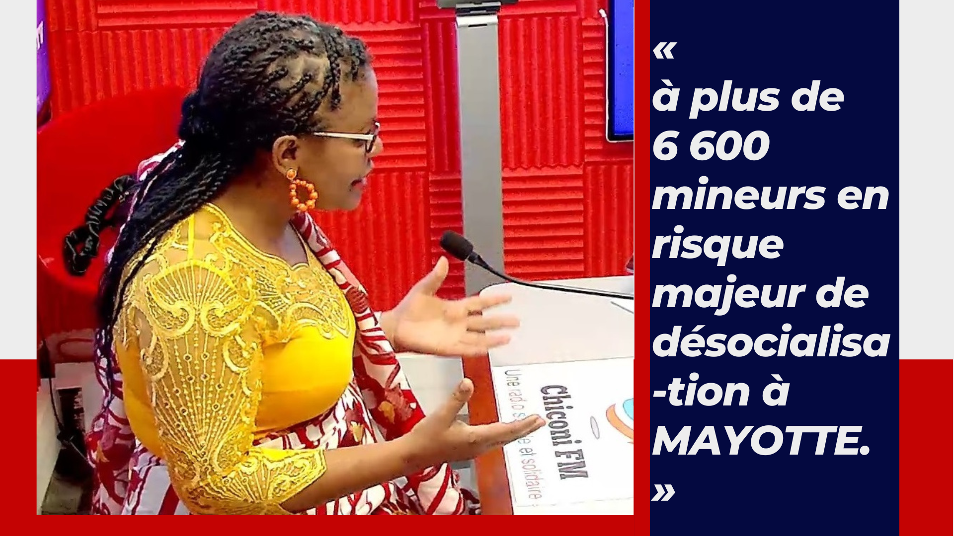 Anchia BAMANA s'adresse à Madame Marie GUEVENOUX, Ministre déléguée aux Outre-Mer en rappelant la question des mineures isolés à Mayotte